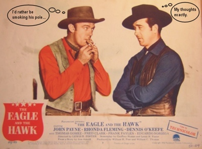 Lobby card for The Eagle and the Hawk, 1950 remixed by Jeff Palmer