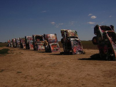 Cadillac Ranch, Amarillo, TX, 7th September 2004.