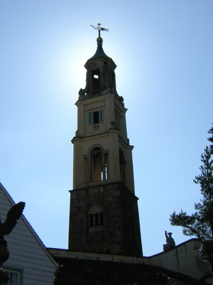 The campanile, or belltower, Portmeirion, 5th September 2005