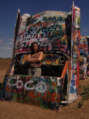 Cadillac Ranch, Amarillo, TX, 7th September 2004.