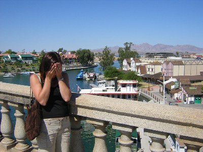 Courtney weeps, Lake Havasu, AZ, 12th September 2004.