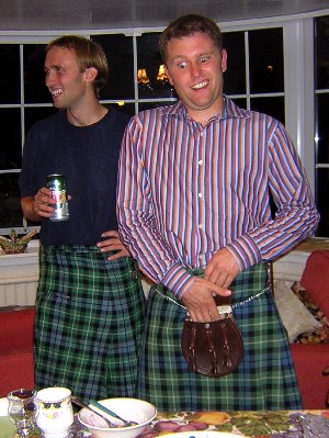 The author in a kilt, 20th August 2005.