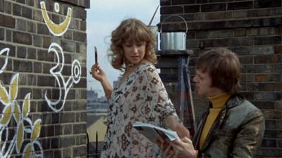 Helen Mirren and Malcolm McDowell in O Lucky Man!