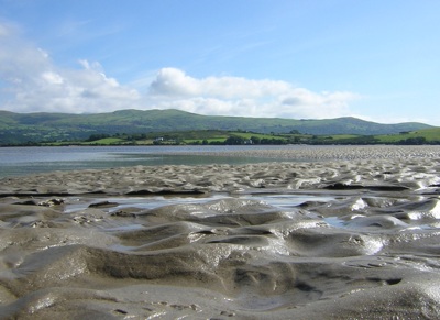 Wet sand at low tide, Portmeirion, 5th September 2005