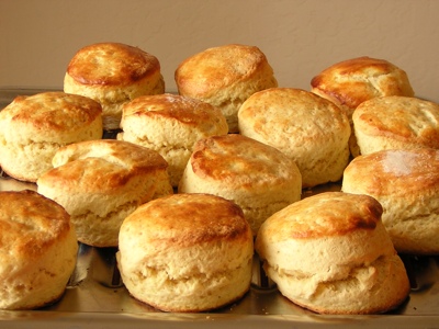 Freshly baked buttermilk scones, Wednesday, 1st February 2006.