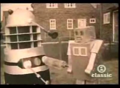 Cardboard dalek, cardboard robot